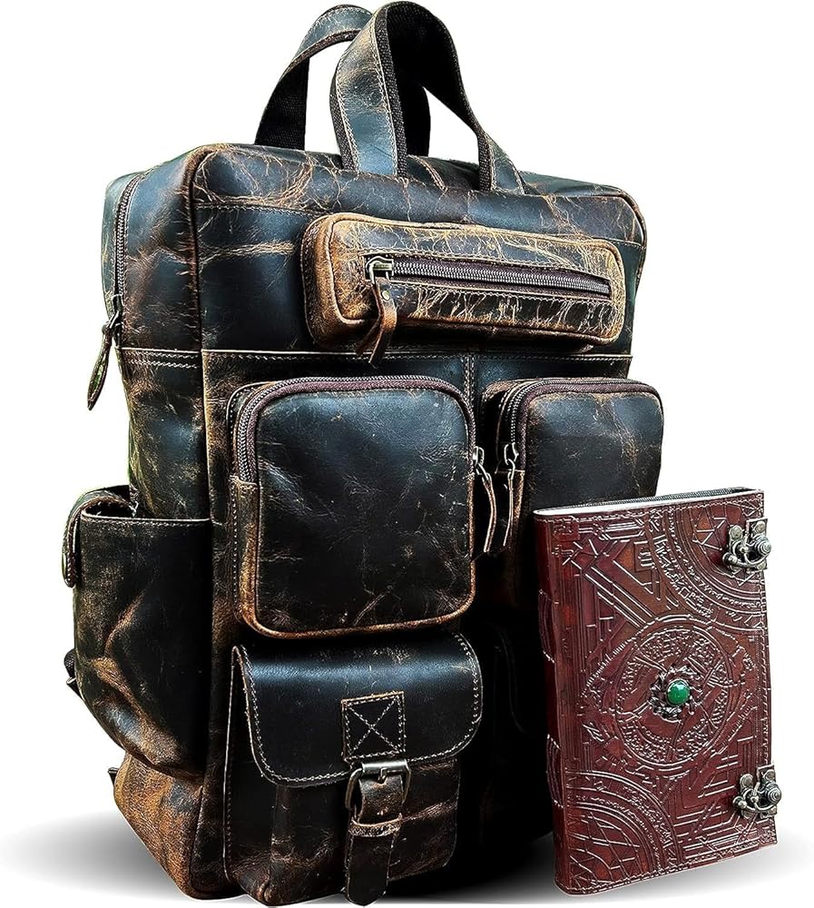 バッグ multi pocket real leather backpack HTB1ylFqbsTxK1Rjy0Fgq6yovpXaJ_